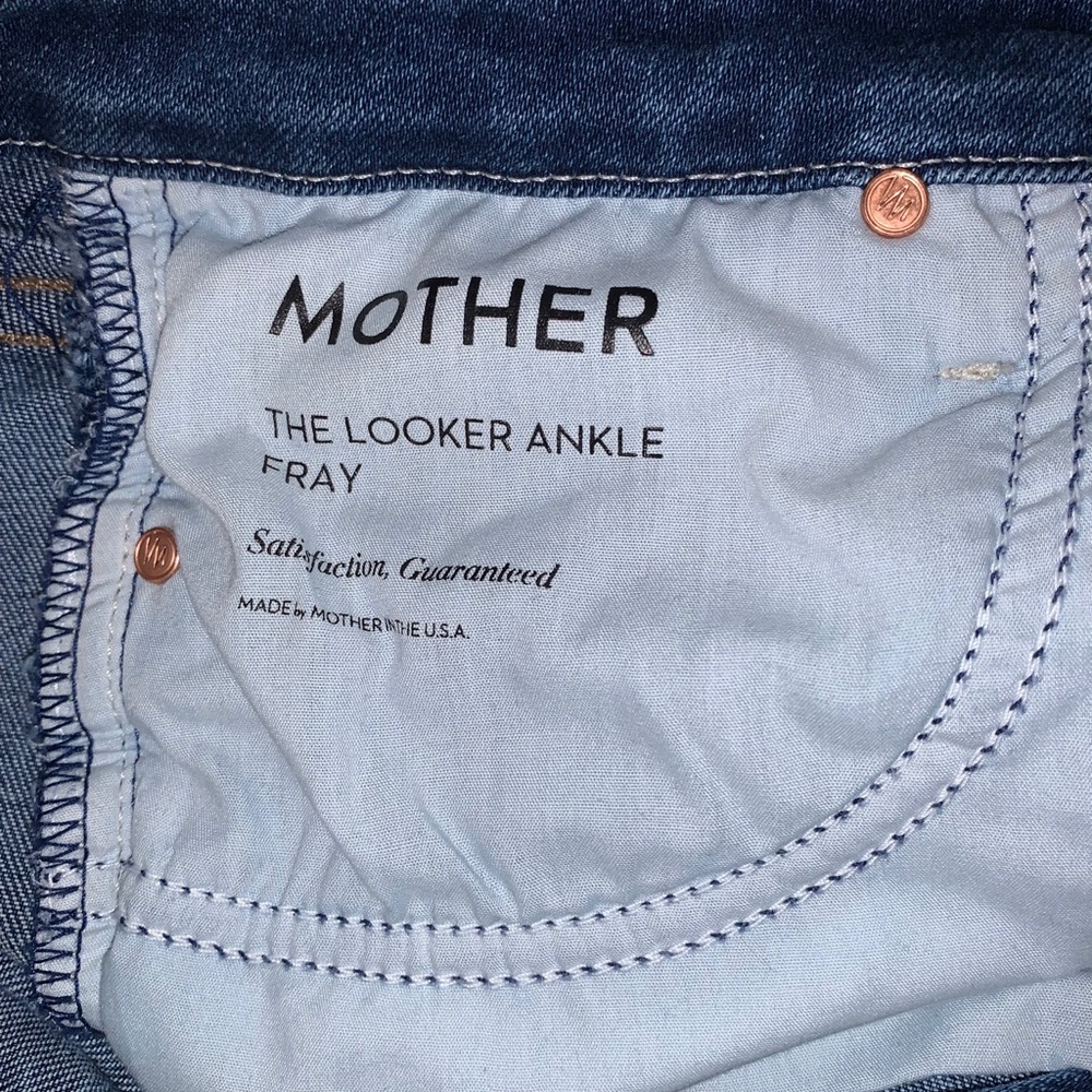 Mother Jeans size 27 One black one denim blue Jean